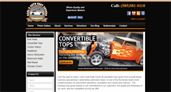 Desktop Screenshot of carlsautoseatcover.com