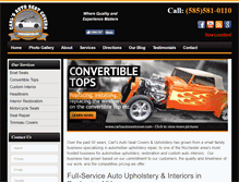 Tablet Screenshot of carlsautoseatcover.com